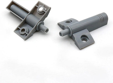 Gray ABS plastic cabinet door damper from 10 Pack Cabinet Door Stop Dampers Soft Close Quiet Closers For Kitchen And Bathroom Cabinets Drawers