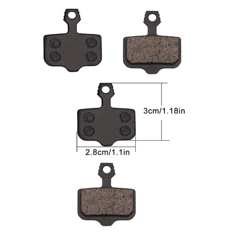 Sturdy Front And Rear Disc Brake Pads For Lectric XP Trike And XP Series With Hydraulic Brakes Two Pack Beefed Up For Rugged Rides And All Terrain E Bike Upgrades, 2.8cm x 3cm