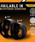 Rack-A-Tiers round hole saw set; two diameters 4-1/4 and 3-3/8; drywall recessed-light cutouts for oscillating multi-tool