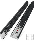 Heavy Duty 100 Lb Full Extension Drawer Slides Set Two Piece Push To Open 16 Inch Galvanized And Electrophoretic Finish Smooth Glide