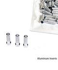Durable Aluminum Arrow Inserts For.244 To.246 Inch Shafts With 5/16 Inch Field Points And Eight Thirty Two Threads 24 Pack