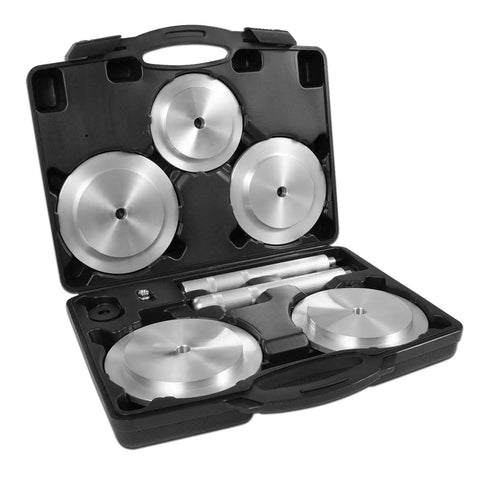 Open case showing Truck Hub Seal Installer Kit For Class 7 And Class 8 Trucks And Trailers Pro Grade Multi Vehicle Tool