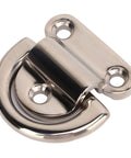 Stainless Steel Folding Pad Eyes D Rings Replacement Set For Marine Yacht Deck Hardware, Rustproof and Corrosion Resistant
