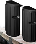 Boat Dock Bumpers For Edge And Side Protection, Heavy Duty Marine Fender Guard With Durable Construction, Vertical Dock Safety Shield, 2 Pack Black