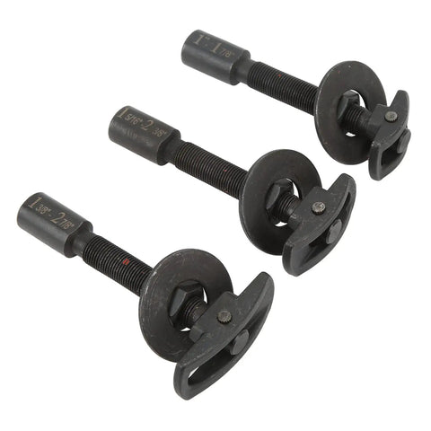 Thinking Process: 3-piece rear axle bearing removal kit, carbon steel, for 1 3/8 to 2 7/8 inch bore sizes
