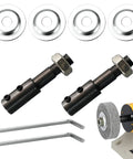 Pro Real Deal 8mm To 10mm Bench Grinder Shank Adapter Kit with left and right thread arbor and polishing wheel accessories