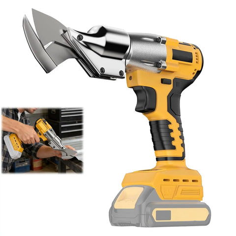 Cordless Metal Shears For 20V Max Power With 360 Degree Pivoting Head And Built In LED Light For Cutting Stainless Steel Iron Leather