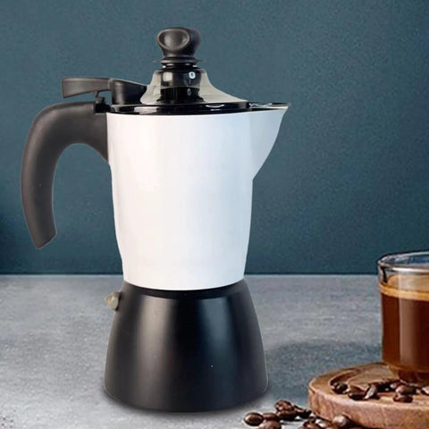 Manual Coffee Percolator Stovetop Espresso Maker For Cappuccino And Latte Lovers Home Office Cafe Durable Aluminum Design