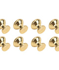Miniature Round Head Pull Handles Set for Dollhouse Cabinets and Drawers, One to Twelve Scale Metal Knob Hardware in Gold Tone, 8pcs