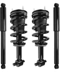 Front And Rear Complete Strut Assemblies With Coil Springs And Gas Shocks For 2007 2013 Chevy Silverado 1500 Set Of 4 Replacement Kit Black Excludes Electronic Suspension