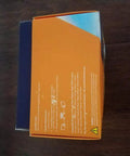 Packaging box of MyQ Smart Garage Hub WiFi Enabled Garage Controller, showing product features and details.