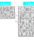 3 Inch White Self Adhesive Vinyl Letters And Numbers Kit For Addresses And Signs DIY Friendly Easy Peel And Stick