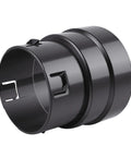 4-inch PVC to corrugated pipe adapter, black plastic push-fit connector for yard drainage
