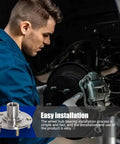 Mechanic installing Front Wheel Hub Bearing Assembly Fits Civic 2012 2013 2014 2015 1.8L Gas Or 1.5L Electric And Gas Engine