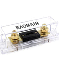 100 Amp ANL Fuse Holder Kit with Fuse and Gold Plated Terminals for Car Audio and Amplifiers 12V and 24V DC Systems