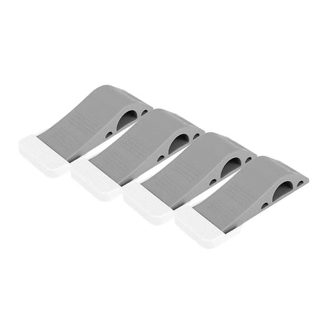 Door Stopper Wedge Set Four Pack Soft TPR Rubber Stoppers to Keep Doors Open at Home or Office and Protect Little Fingers