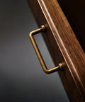 Antique Brass Cabinet Pulls 3 Inch Center to Center Bar Handles For Kitchen Cupboard Bathroom Dresser Drawer Hardware Set Of 2 installed view