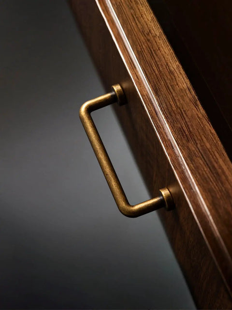 Antique Brass Cabinet Pulls 3 Inch Center to Center Bar Handles For Kitchen Cupboard Bathroom Dresser Drawer Hardware Set Of 2 installed view