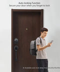 Oil Rubbed Bronze Front Door Lock Set With Keyless Entry And Handle Electronic Keypad Deadbolt Smart Lock with auto-lock feature