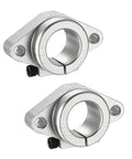 2 Pack SHF25 Aluminum Linear Motion Rail Clamp Rod Guide Support For 25mm Shaft, corrosion resistant, side view