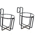 Stainless Steel Cup Holder Stand For Kitchen Counter And Outdoor Adventures Space Saving Water Bottle Organizer Rack in black metal