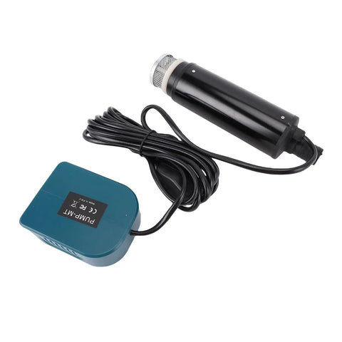 500 Gph Battery Powered Portable Submersible Sump Pump With Abs Build And Clog Fighting Sediment Filter, compact size with a power cord.