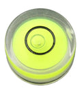 50PCS Plastic Circular Round Bubble Level Universal Bullseye Spirit Level showing a green-black circular design, ideal for precise leveling.