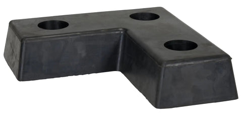 L Shaped Rubber Dock Bumper For Loading Docks Rock Solid Impact Protection Heavy Duty Warehouse Safety Fender With Pre Drilled Mounting Holes, 18x18 inch.