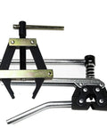All In One Roller Chain Tools Kit For 60 80 100 Chains With Chain Holder And Puller Plus Breaker And Cutter Pro Grade Heavy Duty Tool Set