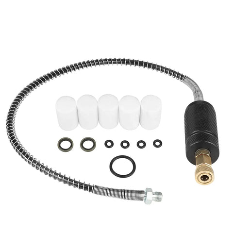 High-Pressure Air Compressor Maintenance Kit with oil, water filter, hose, seal rings, and tools for 30MPa 3500psi systems