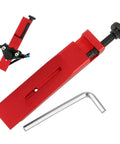 Heavy Duty Brake Tool For Sram Hydraulic Disc Calipers With 1.1 Inch CNC Aluminum Piston Reset Expander Adapter for bike maintenance, red color.