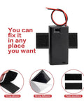 Straight Up AA Battery Holders With On Off Switch Delivering 3V Power For Quick Electronics Projects Featuring solder seal terminals and hook loop straps.