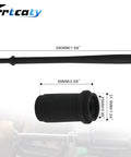 Heavy Duty Truck Anchor Pin Bushing Kit For Easy Pneumatic Driver Install And Removal Get It Done Fast On One And Three Eighths Inch Bushings And Stuck Pins In Trucks And Trailers Without Dismantling, showing measurements of driver tool and bushing.