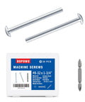 Rock Solid Zinc Plated Steel Machine Screws 8 32 X 1 75 Inch Truss Head Fasteners For Cabinet Knob And Pull Drawer Hardware Hella Durable 30 Piece Kit Built To Last with screws and box