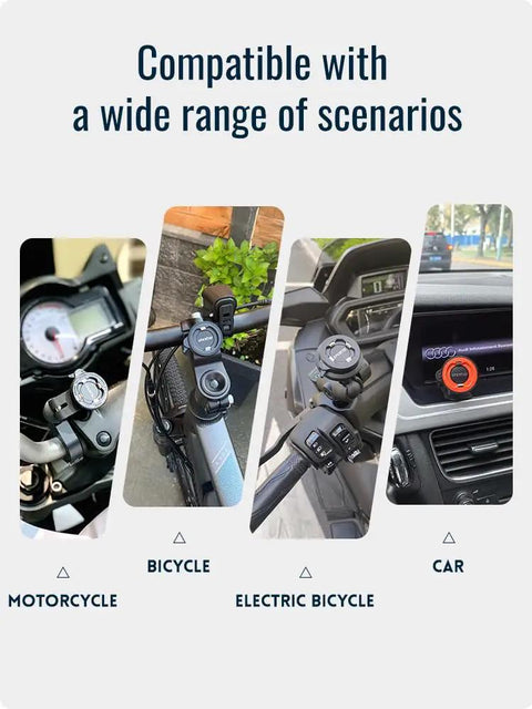 Badass Shockproof Case for Iphone 13 Pro Max with Built In Quick Mount on motorcycle, bicycle, electric bicycle, and car.