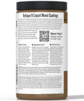 Retique It Liquid Wood Coatings jar showing usage instructions for Smooth Operator Liquid Wood Gel Stain in dark oak.
