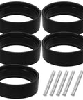 Awesome 5 Set Impact Wrench Retaining Rings And Iron Pins Kit With Rubber O-Rings Plus Socket Gaskets for auto repair.