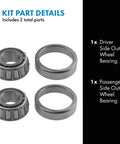 Front Outer Wheel Bearing Pair Set Of 2 For Alfa Romeo Chevy Ford And Jeep Includes Driver Side And Passenger Side Bearings