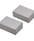 Two Pack Precision 1-2-3 No Hole Blocks In Hardened Steel 0.0002-0.0003 In Tolerance HRC 57-62 All Six Sides Hardened And Ground Cross Drilled For Lightweight Strength Built Tough For Quick Setup And Accurate Machining, two steel blocks