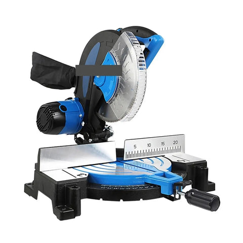 Belt Drive 2600W Miter Saw Cuts Wood And Aluminum Profiles Like Butter, featuring a 255mm blade and precision angle settings.