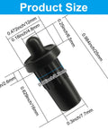 Heavy Duty Cabinet Door Repair Pins And Damper Replacement Pins with size dimensions 25x7mm black plastic pivot hardware.