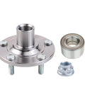 Front Passenger Side Wheel Bearing And Hub Kit For Lexus ES330 ES350 RX330 RX350 RX400h Toyota Avalon Camry And Highlander 2001 To 2016 Drop In Ready Easy Install Plug And Play OEM Quality Replacement Wheel Hub Bearing Set, showing metal components.