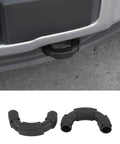 Ford F150 Tow Hook Cover Wrap 2 Piece Black U Shaped Front Bumper Protector Rubber Exterior Styling Upgrade For 2009 To Present With Easy Install And Weather Resistant Matte Finish