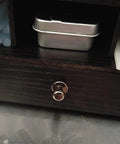 10 Pack Mini Drawer Knobs Zinc Alloy Black 0.39x0.43 Inches Durable Small Cabinet Pulls for Dressers Cabinets Closets