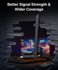 AX900 Ultra Fast WiFi 6 USB Adapter Dual Band 5GHz Up To 600Mbps And 2.4GHz Up To 286Mbps With 6dBi Antenna enhancing signal