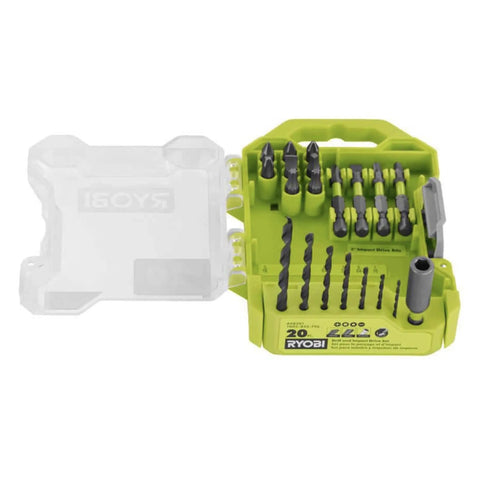 Beast Cordless 1/2 Inch Drill Driver Kit With 18V Power, 515 In Lbs Torque, 20 piece bit set in green open case