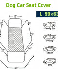 Smooth Operator Dog Car Seat Cover And Hammock Back Bench Protector With Water Resistant Quilted Oxford Fabric Plus Wide Side Flaps for large vehicles.