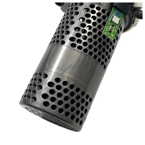 Top Notch Replacement Motor Assembly For Dyson V10 SV12 Robot Vacuum Cleaner, High Performance Engine Core, Universal Fits Power Motor, Durable Easy Install Part For Home Auto Upholstery Cleaning close-up black perforated motor housing with circuit board