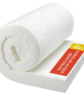 Ceramic fiber insulation blanket roll, 2 in thick, 16 x 48 in, white, high-temperature for forge and kilns
