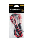 Test Lead Set 14 For Multimeters And Clamp Meters With Red And BlackThreaded Alligator Clips And 4Mm Banana Probes